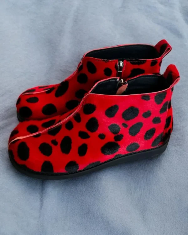 Fur Lined Winter Leather Boots For Women Orthopedic